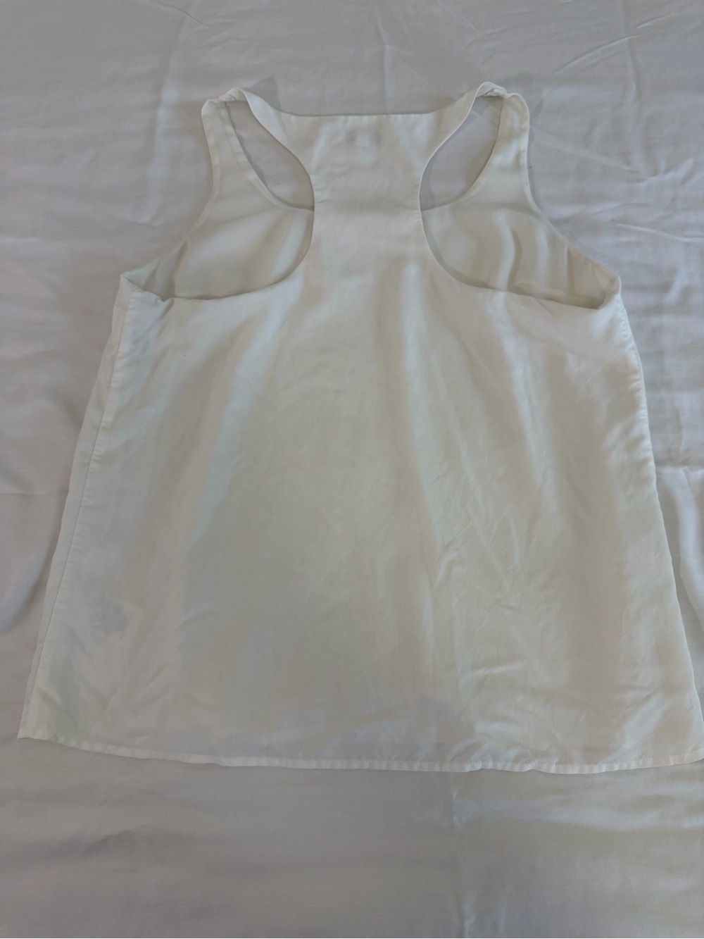 Express Cream Racerback Tank Top - Picture 2 of 3